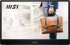 MSI PRO MP161 E2U portable TV/monitor Portable monitor Black 15.6" LED 1920 x 1080 pixels