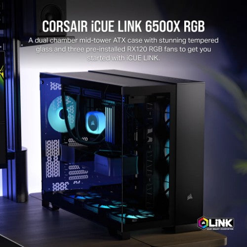 Corsair iCUE LINK 6500X RGB Midi Tower Black