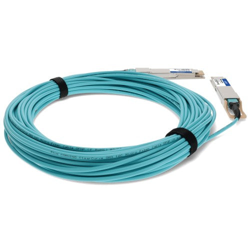 AddOn Networks QDD-400-AOC25M-AO InfiniBand/fibre optic cable 984.3" (25 m) QSFP-DD DAC Aqua color
