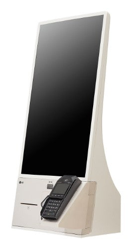 LG 27KC3PK-C signage display Kiosk design 27" 300 cd/m² Full HD Beige Touchscreen Built-in processor Windows 10 IoT Enterprise 16/7