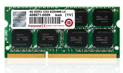 Transcend 4GB DDR3 1333 memory module 1 x 8 GB 204-pin SO-DIMM