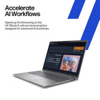 HP ZBook 8 G1i Wolf Pro Security Edition Intel Core Ultra 7 255H Mobile workstation 16" WUXGA 16 GB DDR5-SDRAM 512 GB SSD NVIDIA RTX 500 Ada Wi-Fi 7 (802.11be) Windows 11 Pro AI PC Silver