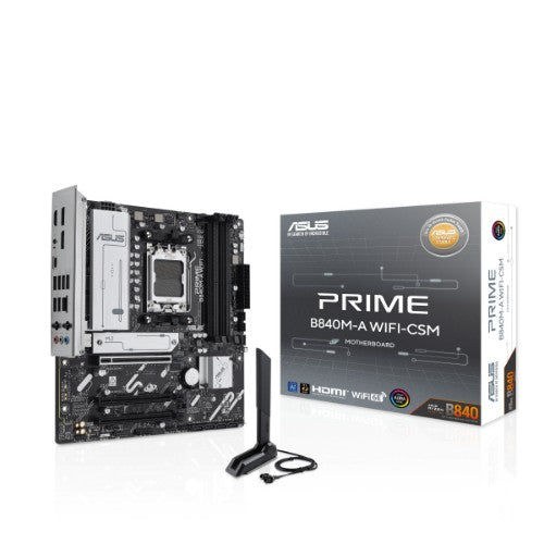 ASUS PRIME B840M-A WIFI-CSM motherboard AMD B840 Socket AM5 micro ATX