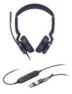 Yealink UH46 Dual UC USB-C/A Headset Wired Head-band Office/Call center USB Type-C / USB Type-A Black