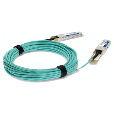 AddOn Networks MFA1A00-C006-AO InfiniBand/fibre optic cable 236.2" (6 m) QSFP28 Aqua color, Silver
