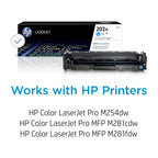 HP 202A Cyan Original LaserJet Toner Cartridge