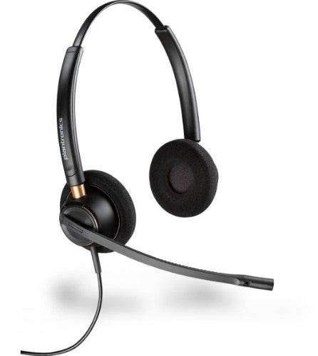 Poly EncorePro 520 with Quick Disconnect Binaural Headset TAA