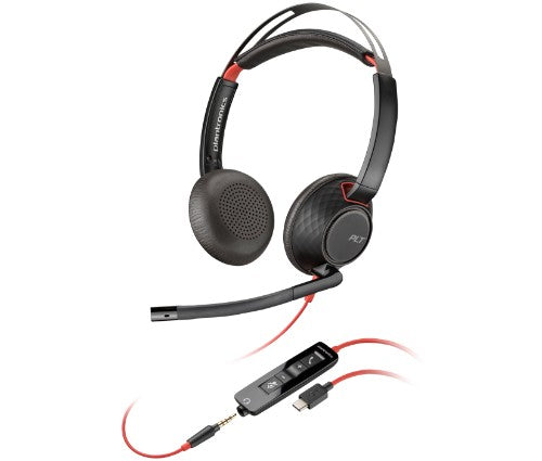 HP Poly Poly Blackwire C5220 USB-C Headset +Inline Cable (Bulk)