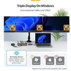StarTech.com 199N-USBC-DOCK laptop dock/port replicator Wired USB 3.2 Gen 2 (3.1 Gen 2) Type-C Gray