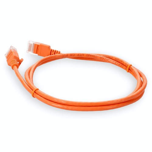 AddOn Networks ADD-1FSLCAT6A-OE networking cable Orange 11.8" (0.3 m) Cat6a U/UTP (UTP)