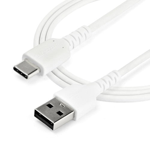 StarTech.com RUSB2AC2MW USB cable USB 2.0 78.7" (2 m) USB A USB C 0.48 Gbit/s 60 W White