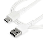 StarTech.com RUSB2AC2MW USB cable USB 2.0 78.7" (2 m) USB A USB C 0.48 Gbit/s 60 W White