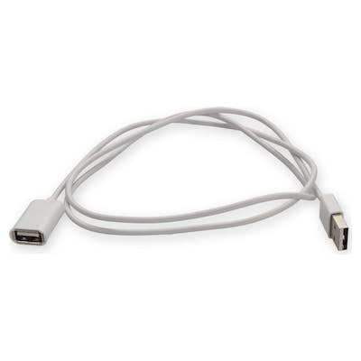 AddOn Networks USBEXTAB2MMFW USB cable USB 2.0 78.7" (2 m) USB A USB B White