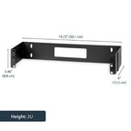 StarTech.com WALLMOUNTH2 rack cabinet 2U Wall mounted rack Black