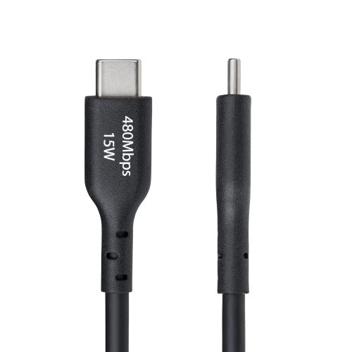 StarTech.com USB2AC10FBKE USB cable USB 2.0 122" (3.1 m) USB A USB C Black