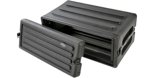 SKB Roto-Molded 4U Shallow Rack Black