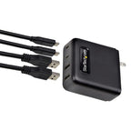 StarTech.com 2210GN-WALL-CHARGER mobile device charger Universal Black AC Fast charging Indoor