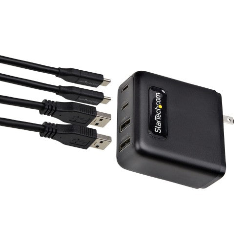 StarTech.com 2210GN-WALL-CHARGER mobile device charger Universal Black AC Fast charging Indoor