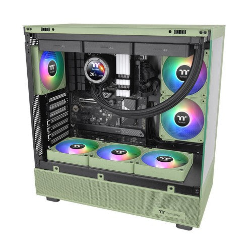 Thermaltake CL-F197-PL14MG-A computer cooling system Computer case Fan 5.51" (14 cm) Green 3 pc(s)