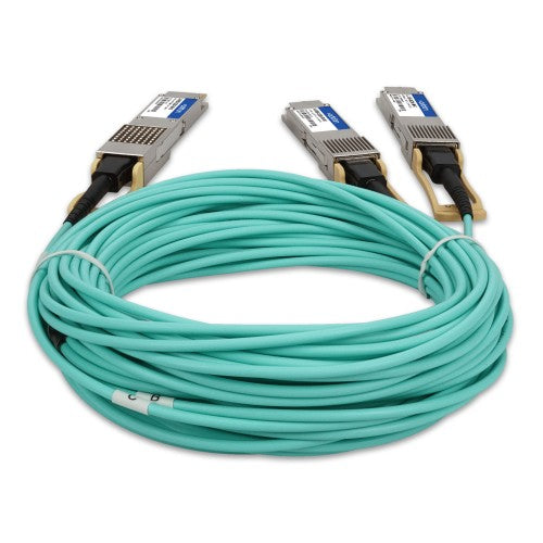 AddOn Networks A-D400-2Q200-3M-AO InfiniBand/fibre optic cable 118.1" (3 m) QSFP-DD 2x QSFP56 AOC Aqua color