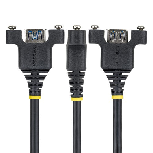 StarTech.com USBPNLAFAM2M USB cable USB 3.2 Gen 1 (3.1 Gen 1) 78.7" (2 m) USB A 5 Gbit/s Black