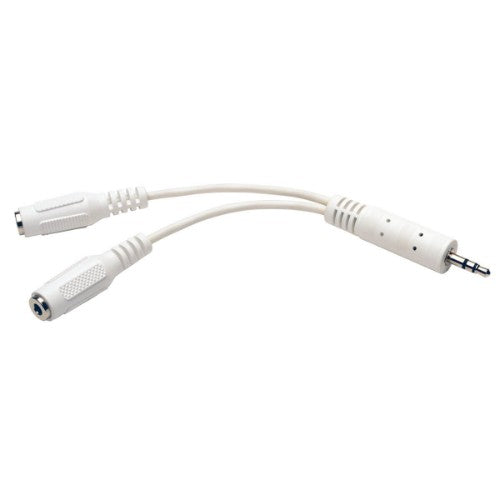 Tripp Lite P313-06N-WH audio cable 5.91" (0.15 m) 3.5mm 2 x 3.5mm White