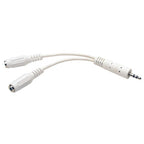 Tripp Lite P313-06N-WH audio cable 5.91" (0.15 m) 3.5mm 2 x 3.5mm White