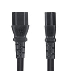 StarTech.com C14LC1314G15ABK10FT power cable Black 118.1" (3 m) C14 coupler C13 coupler