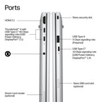 HP EliteBook 8 G2i 14 inch Notebook Next Gen AI PC Wolf Pro Security Edition Copilot+ PC Laptop 14" Touchscreen WUXGA 32 GB LPDDR5x-SDRAM 1 TB SSD Wi-Fi 7 (802.11be) Windows 11 Pro Silver