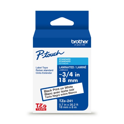Brother TZe-241G label-making tape Black on white