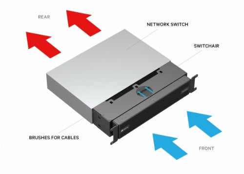 Vertiv SA1-02003XS network equipment chassis 2U Black