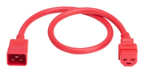 Eaton P035-002-ARD power cable Red 23.6" (0.6 m) C20 coupler C21 coupler