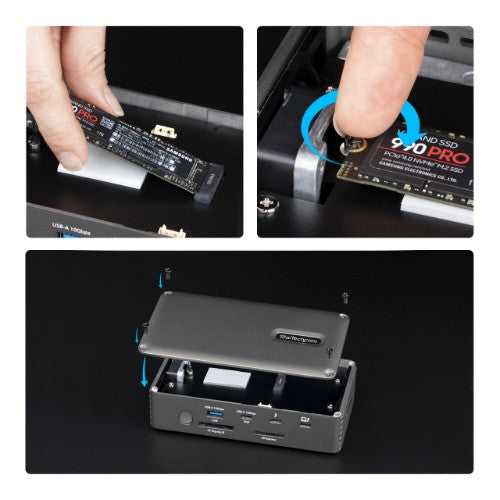 StarTech.com 183N-TB5USB4DOCK laptop dock/port replicator Wired Thunderbolt 5 Gray