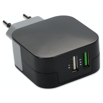 AddOn Networks USAC22USB534A mobile device charger Black, Gray Indoor