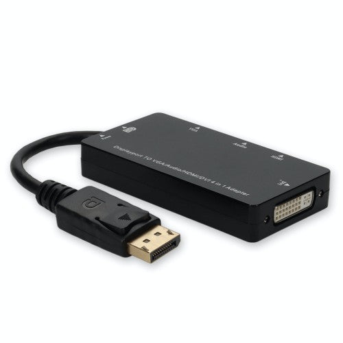 AddOn Networks DP2VGAA-AA video cable adapter 7.87" (0.2 m) DisplayPort VGA + HDMI + DVI Black