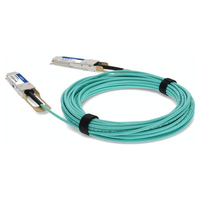 AddOn Networks MFA1A00-C006-AO InfiniBand/fibre optic cable 236.2" (6 m) QSFP28 Aqua color, Silver