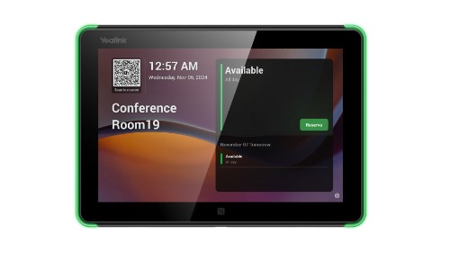 Yealink Room Panel E2 8" 1280 x 800 pixels LCD 802.11a, 802.11b, 802.11g, Wi-Fi 5 (802.11ac) Black Bluetooth