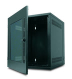 APC NetShelter WX Wall-Mount Enclosure 13U Glass Door Black Wall mounted rack