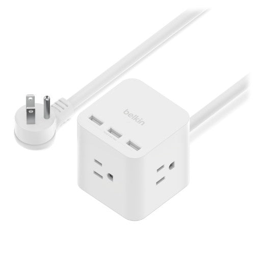 Belkin SRA006P3TT5 Smart power strip 3 AC outlet(s) 59.1" (1.5 m) 3 White
