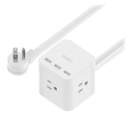 Belkin SRA006P3TT5 Smart power strip 3 AC outlet(s) 59.1" (1.5 m) 3 White