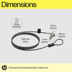 HP Essential Nano Combination Cable Lock