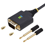 StarTech.com 2P6FFC-USB-SERIAL cable gender changer USB-A 2 x DB-9 RS-232 Black, Gray
