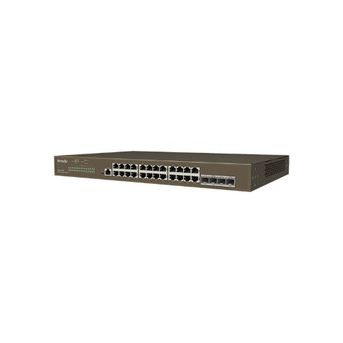 Tenda TEG3328F network switch Managed L2 Gigabit Ethernet (10/100/1000) 1U Brown