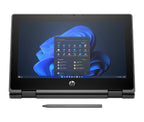 HP Fortis Flip G1i Intel® N N250 Hybrid (2-in-1) 11.6" Touchscreen HD 4 GB LPDDR5-SDRAM 128 GB UFS Wi-Fi 6E (802.11ax) Windows 11 Pro Black