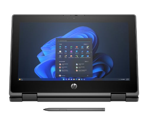 HP Fortis Flip G1i Intel® N N250 Hybrid (2-in-1) 11.6" Touchscreen HD 4 GB LPDDR5-SDRAM 128 GB UFS Wi-Fi 6E (802.11ax) Windows 11 Pro Black