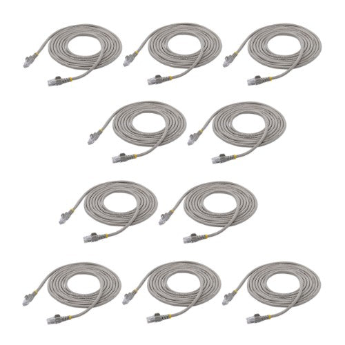 StarTech.com N6PATCH10GR10PK networking cable Gray 120" (3.05 m) Cat6 U/UTP (UTP)