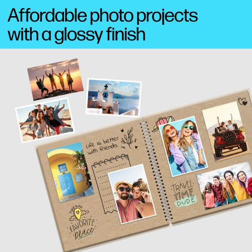 HP Everyday Photo Paper Glossy 52 lb 4 x 6 in. (101 x 152 mm) 100 sheets