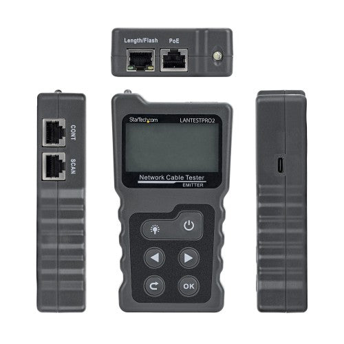 StarTech.com LANTESTPRO2 network cable tester UTP/STP cable tester Gray