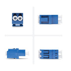 StarTech.com LCLCSMCOUPLER fiber optic adapter LC/UPC 1 pc(s) Blue, White
