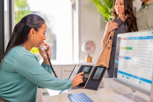 HP Poly Edge E400 IP Phone and PoE-enabled GSA/TAA